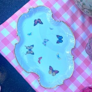 Limoges France  Butterfly Tray!